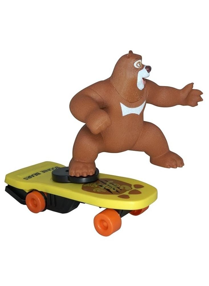 Bear Cartoon Bear Character RC Skateboard Toy with Remote Control, Rechargeable Stunt Board for Kids - Image 2